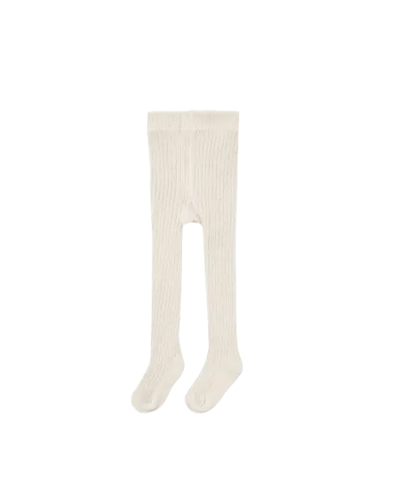 Solid Ribbed Tights