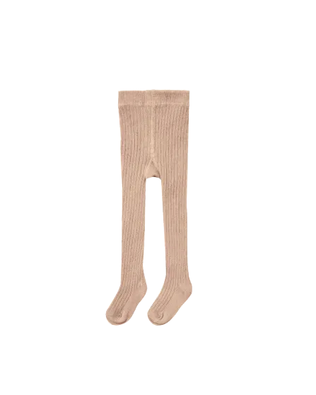 Solid Ribbed Tights