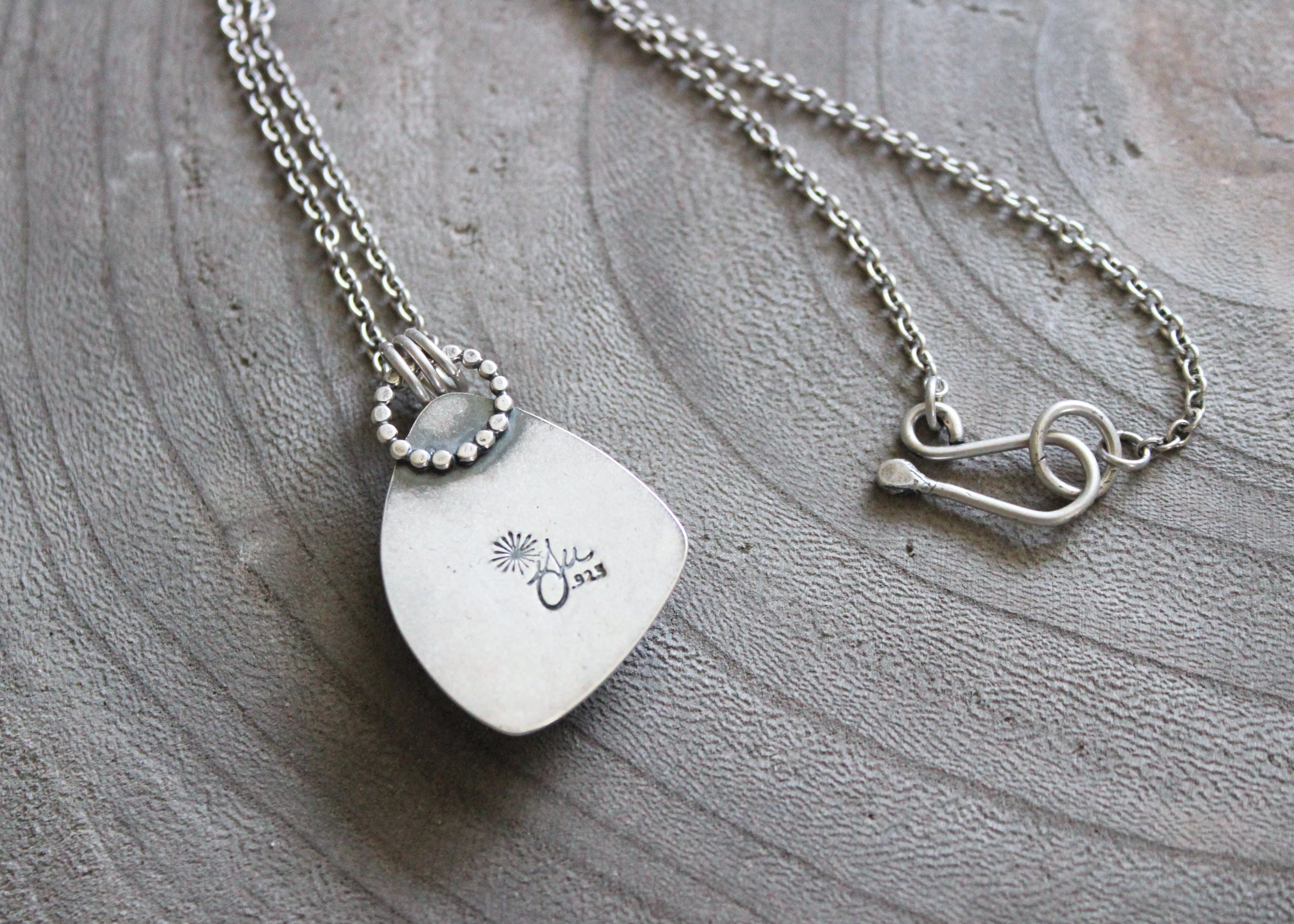 Spectrolite Silver Necklace
