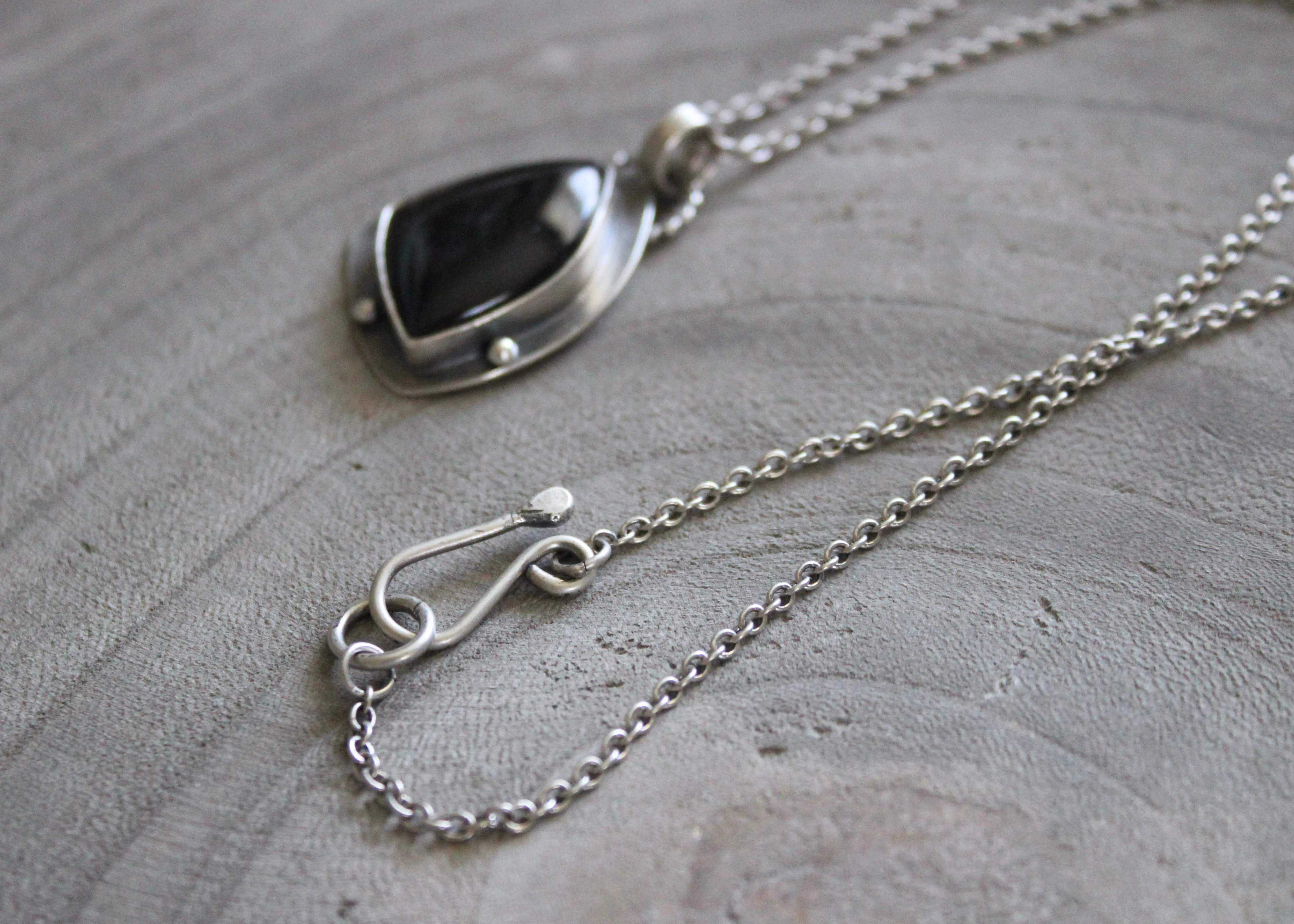 Spectrolite Silver Necklace