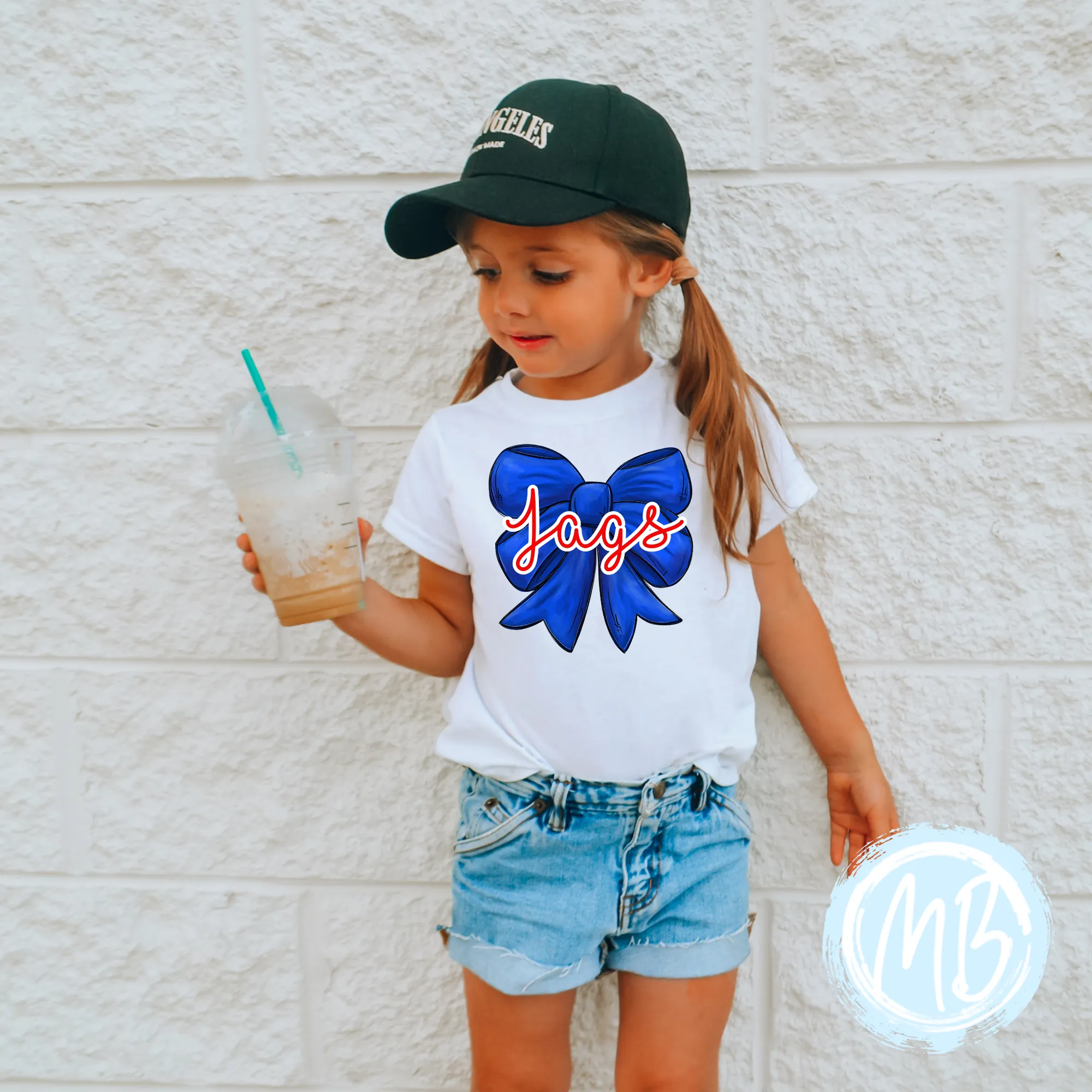 Spirit Bow Blue and Red Jags Tee