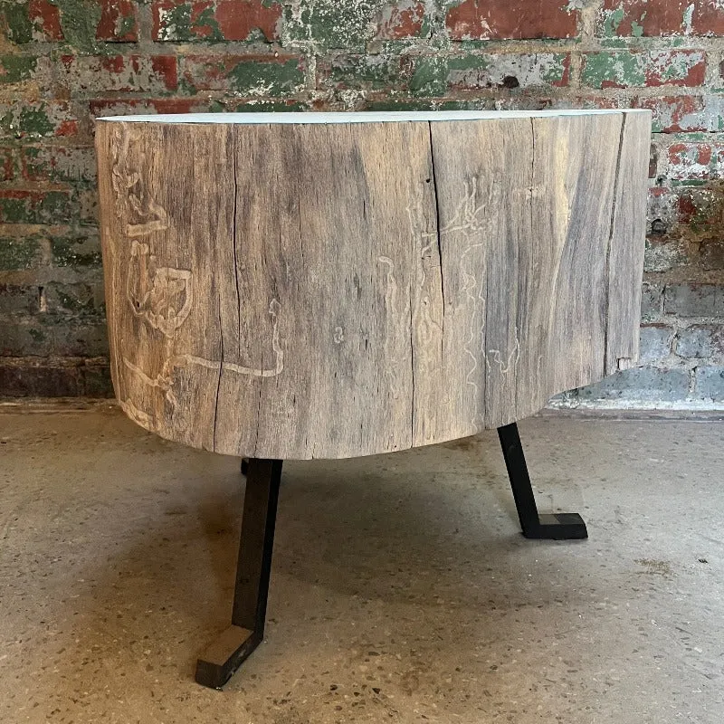 Sputnik Table | Live Edge Round Side Table