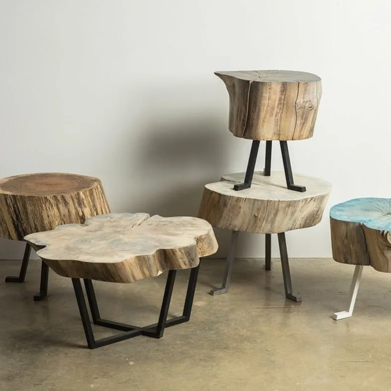 Sputnik Table | Live Edge Round Side Table