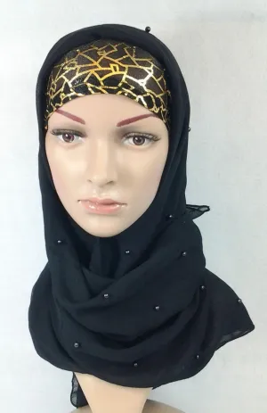 Square 43" Muslim Scarves Cotton Voile Shawl Wrap Hijab