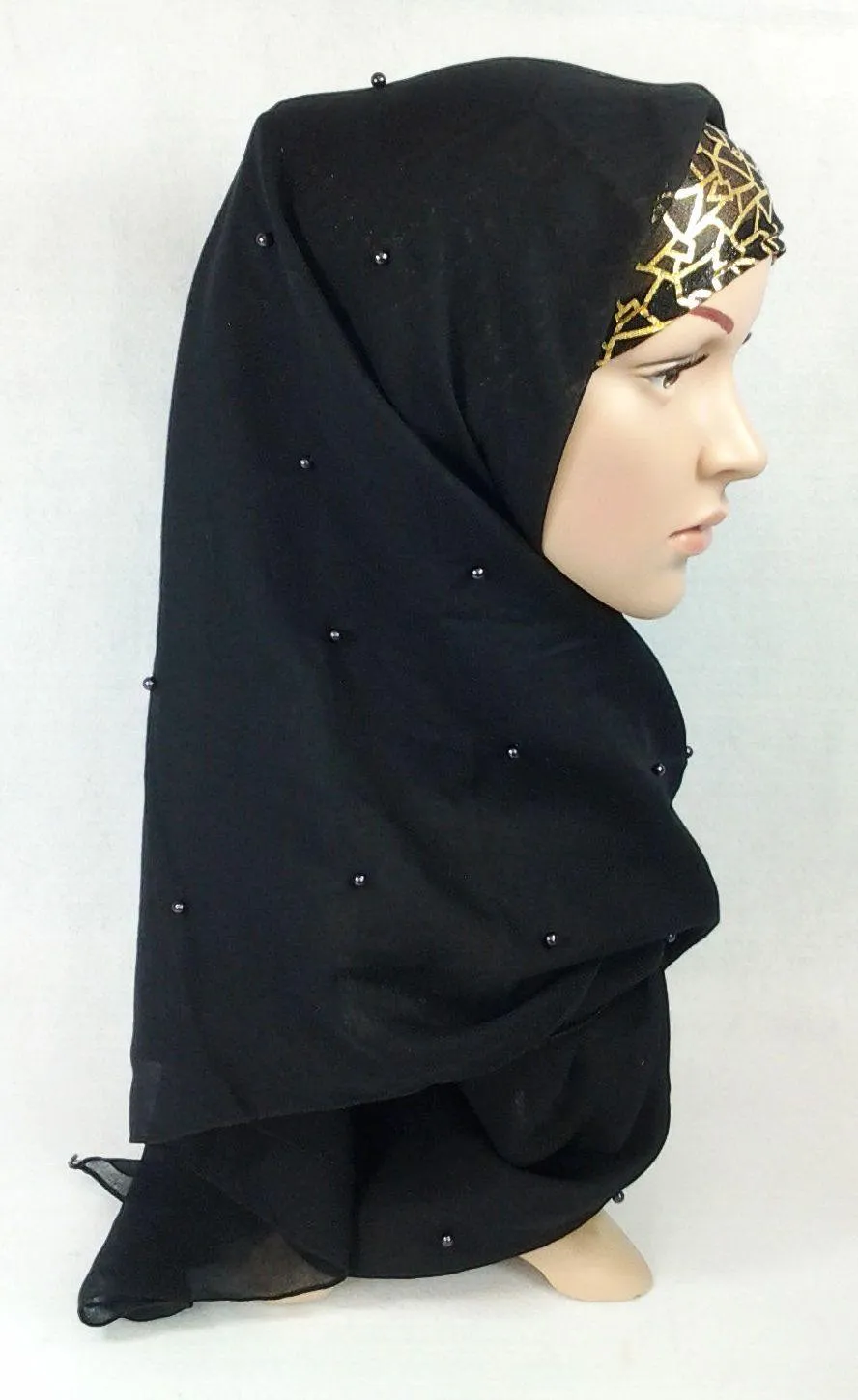 Square 43" Muslim Scarves Cotton Voile Shawl Wrap Hijab
