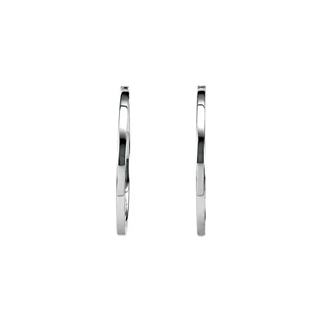 Square Tube Hinged Earrings