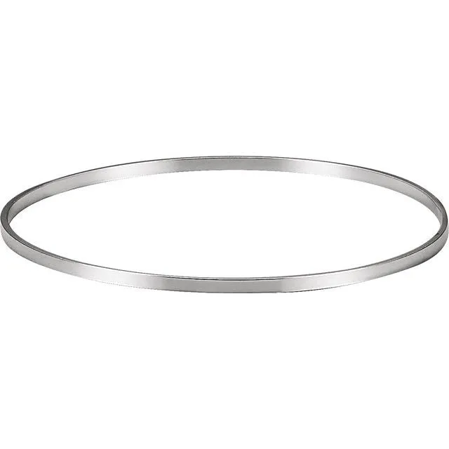 Sterling Silver 2.25 mm Bangle Bracelet