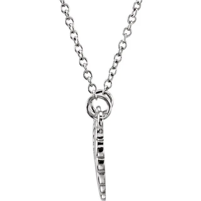 Sterling Silver Angel Wings 16-18" Necklace