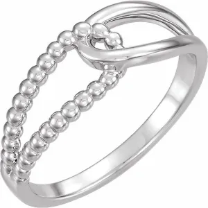 Sterling Silver Beaded Ring