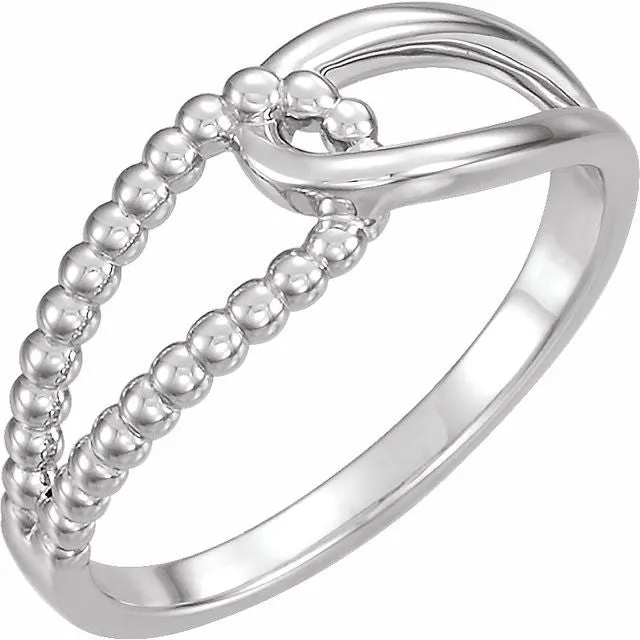 Sterling Silver Beaded Ring