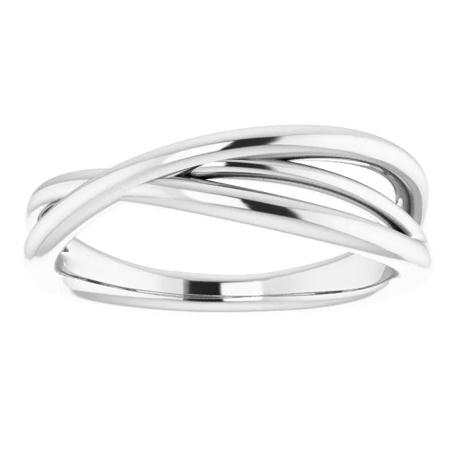 Sterling Silver Criss-Cross Ring