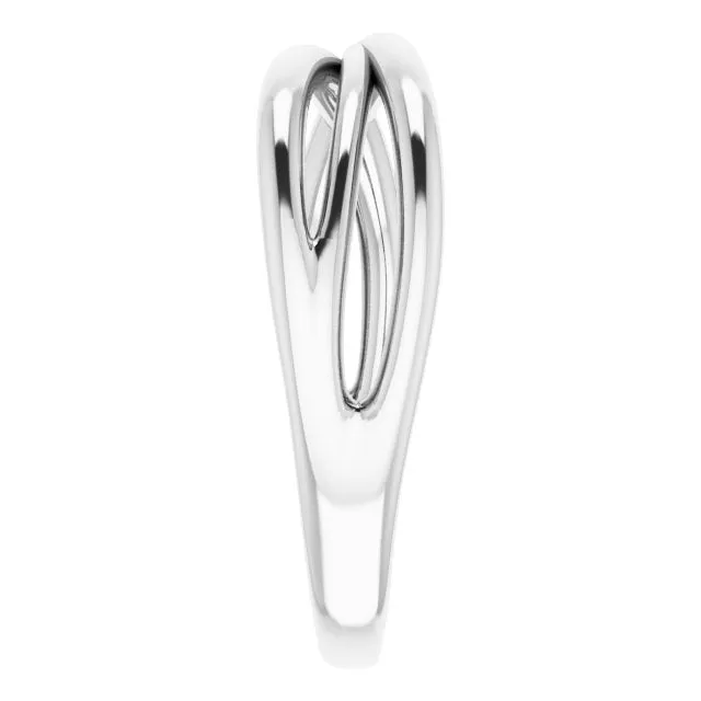 Sterling Silver Criss-Cross Ring