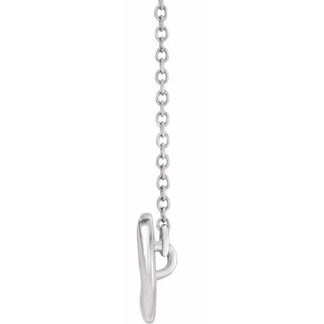 Sterling Silver Feather 16-18" Necklace