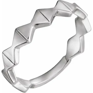 Sterling Silver Geometric Ring