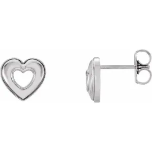 Sterling Silver Heart Earrings