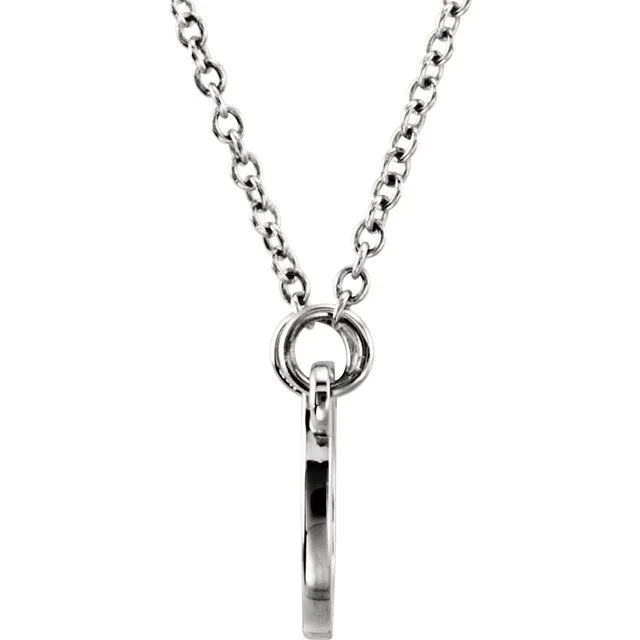 Sterling Silver Horseshoe 16-18" Necklace