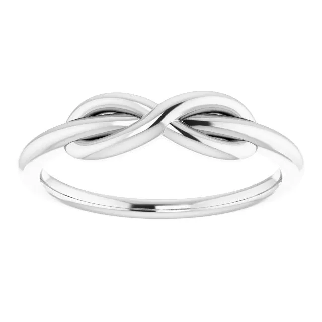 Sterling Silver Infinity-Style Ring