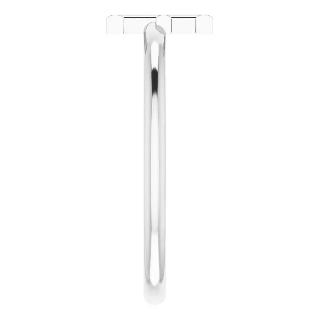 Sterling Silver Initial E Ring