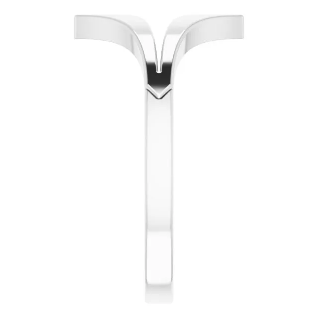 Sterling Silver Negative Space Double "V" Ring