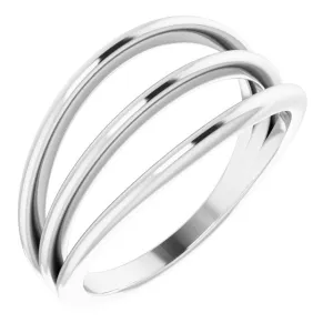 Sterling Silver Negative Space Ring