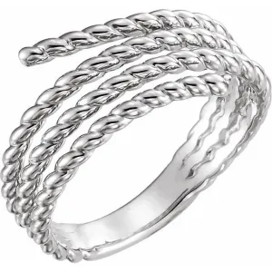 Sterling Silver Rope Ring