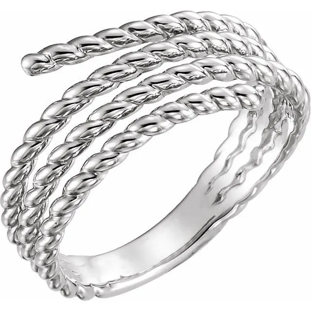 Sterling Silver Rope Ring