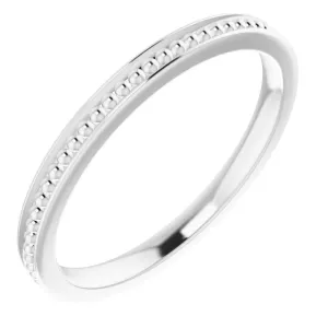 Sterling Silver Stackable Bead Ring