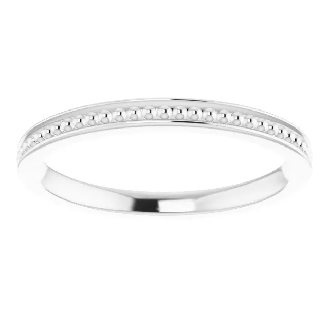 Sterling Silver Stackable Bead Ring