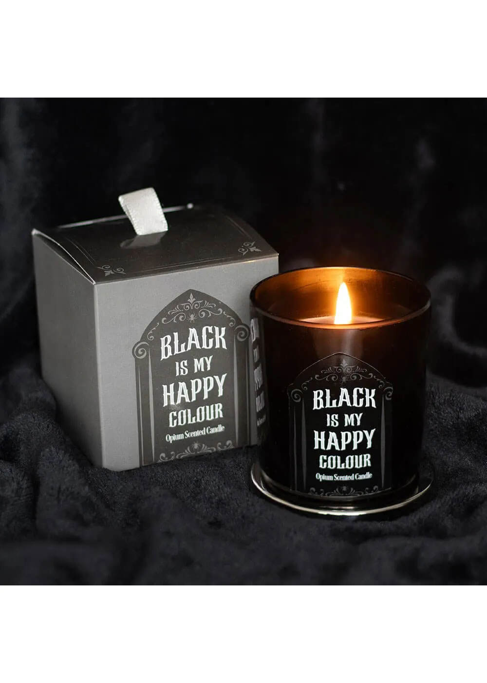 Succubus Home Black Is My Happy Colour Opium Scented Candle Black