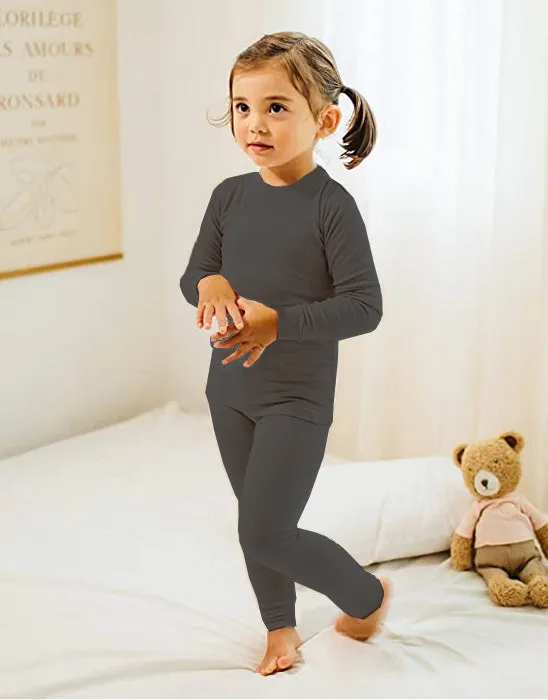 Super Luxury Soft Modal Charcoal Girls & Boys Playwear