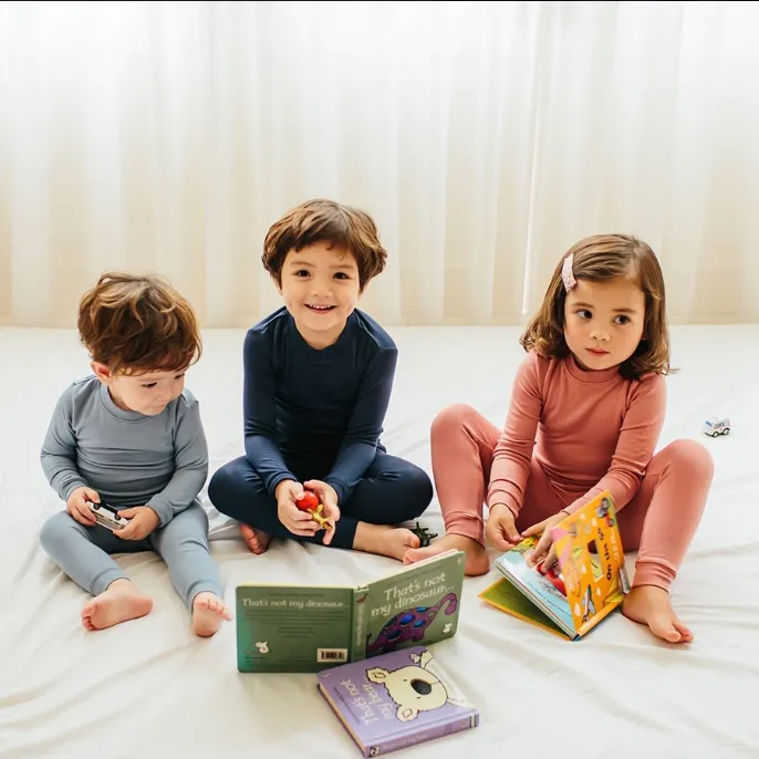 Super Luxury Soft Modal Dark Blue Girls & Boys Playwear