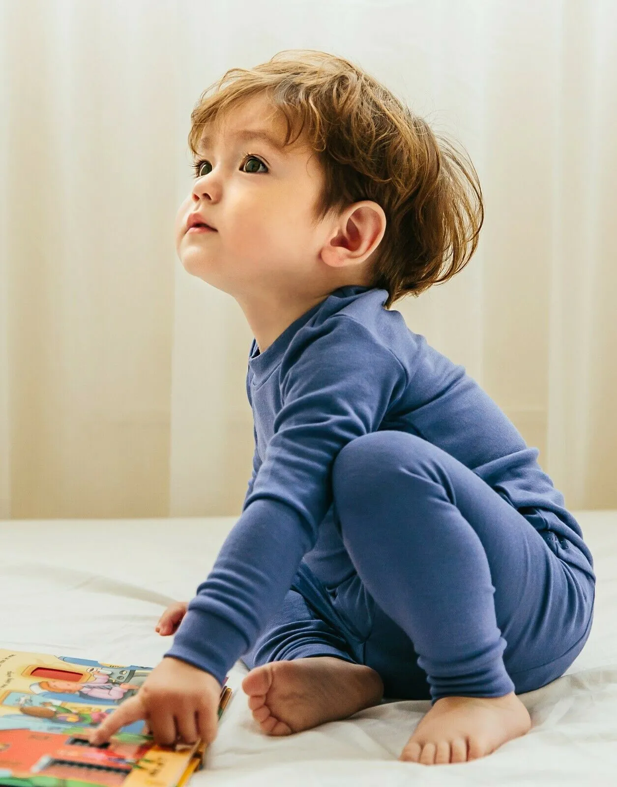 Super Luxury Soft Modal Dark Blue Girls & Boys Playwear