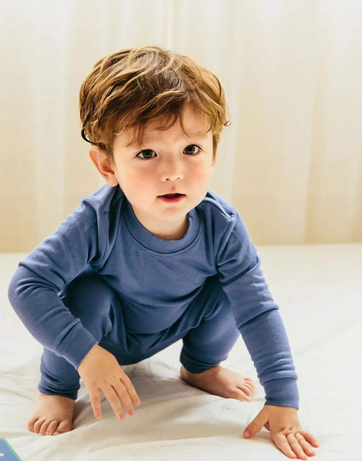 Super Luxury Soft Modal Dark Blue Girls & Boys Playwear