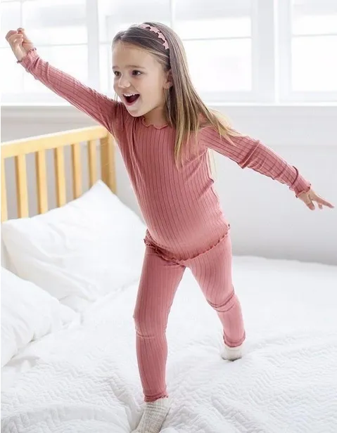Super Soft Shirred Long Sleeves Set