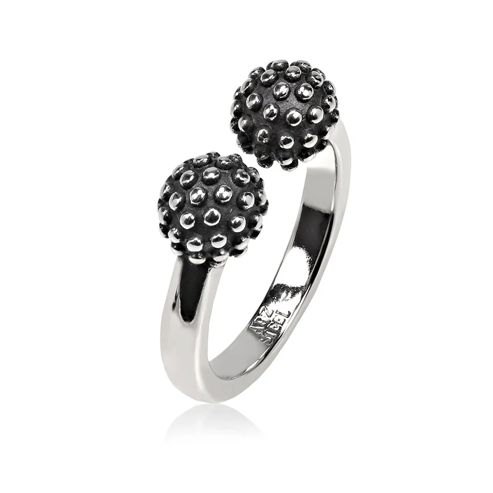 Textured Dual Ball Ring