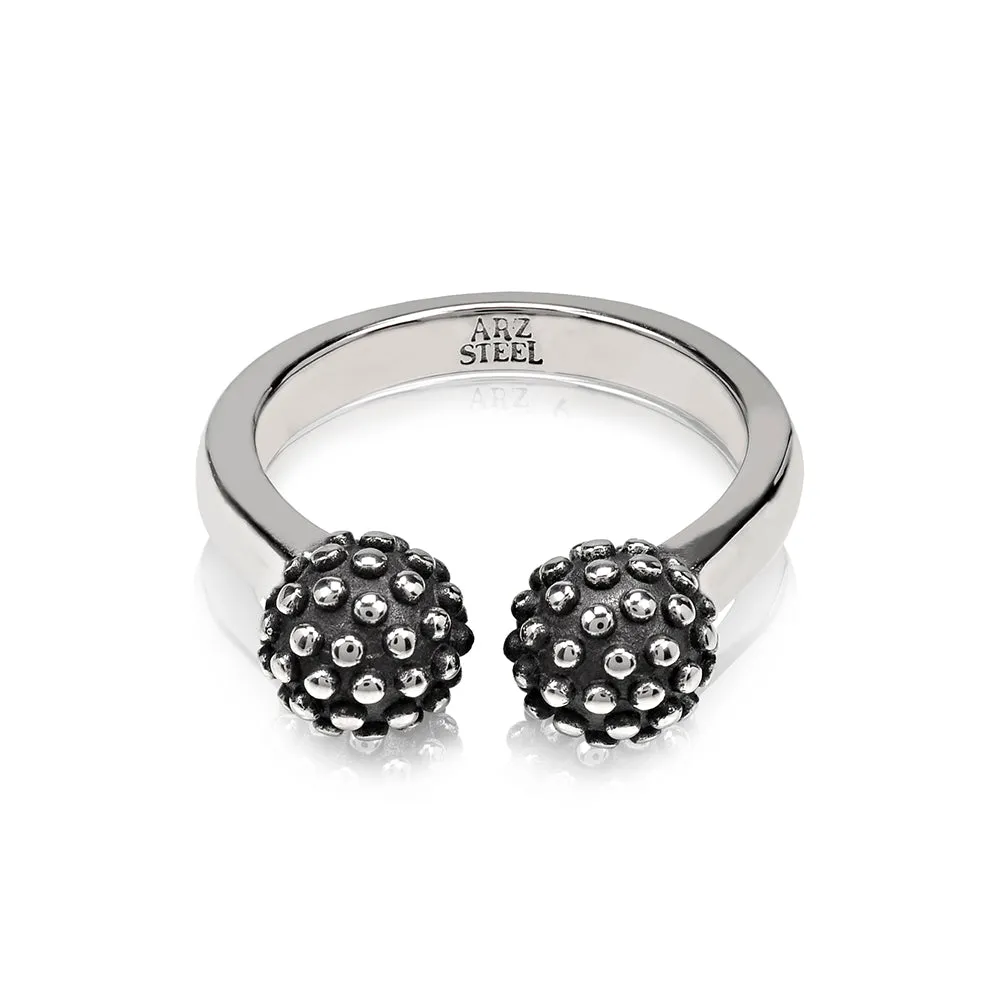 Textured Dual Ball Ring