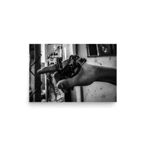 That’a Way Boys – Gritty Black-and-White Photography Poster
