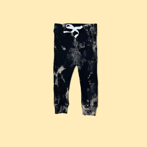 Toddler Black Bleach Tie Dye Joggers