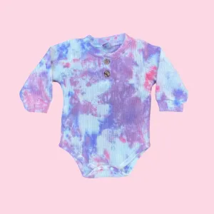 Toddler Pink Lilac Tie Dye Onesie