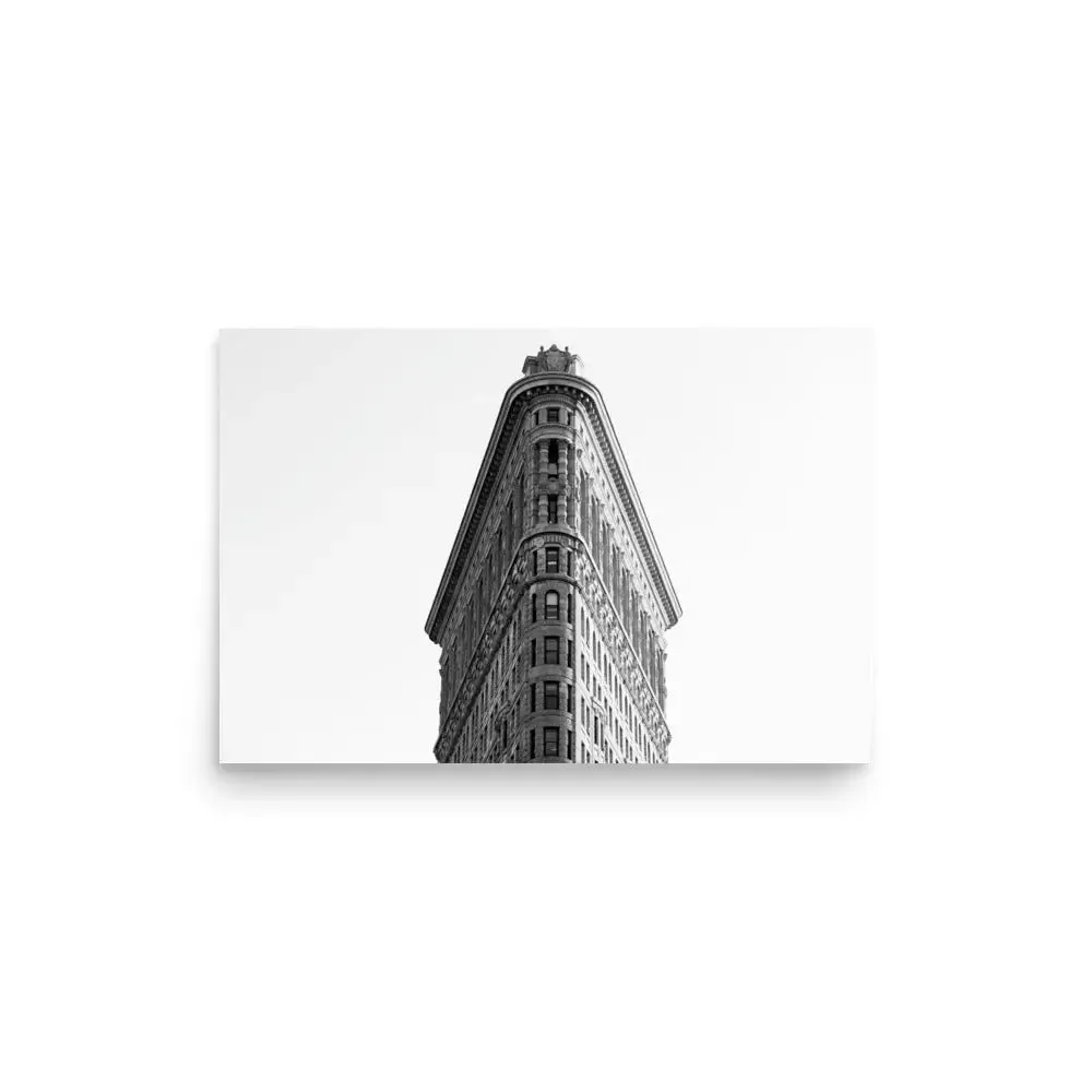 Top of the World – Gritty Flatiron Building Poster