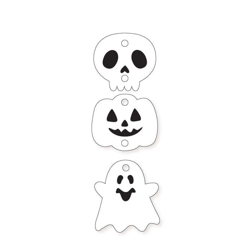 Triple Spook Totems - 3 Pair Set