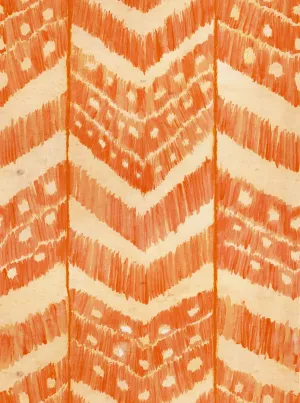 TURKISH IKAT Tangerine Wallpaper