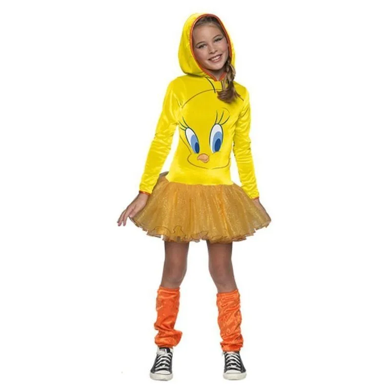 Tweety Girls Hooded Costume Size S