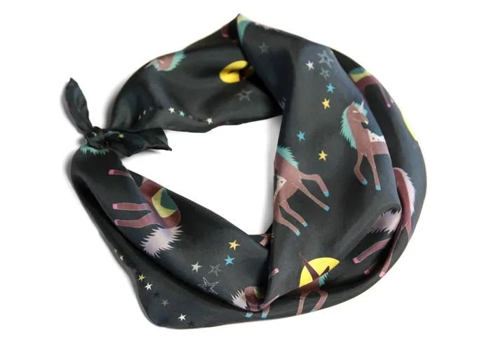 Unicorn Silk Scarf