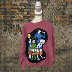 Upcycled Large HunterXHunter Sweatshirtr