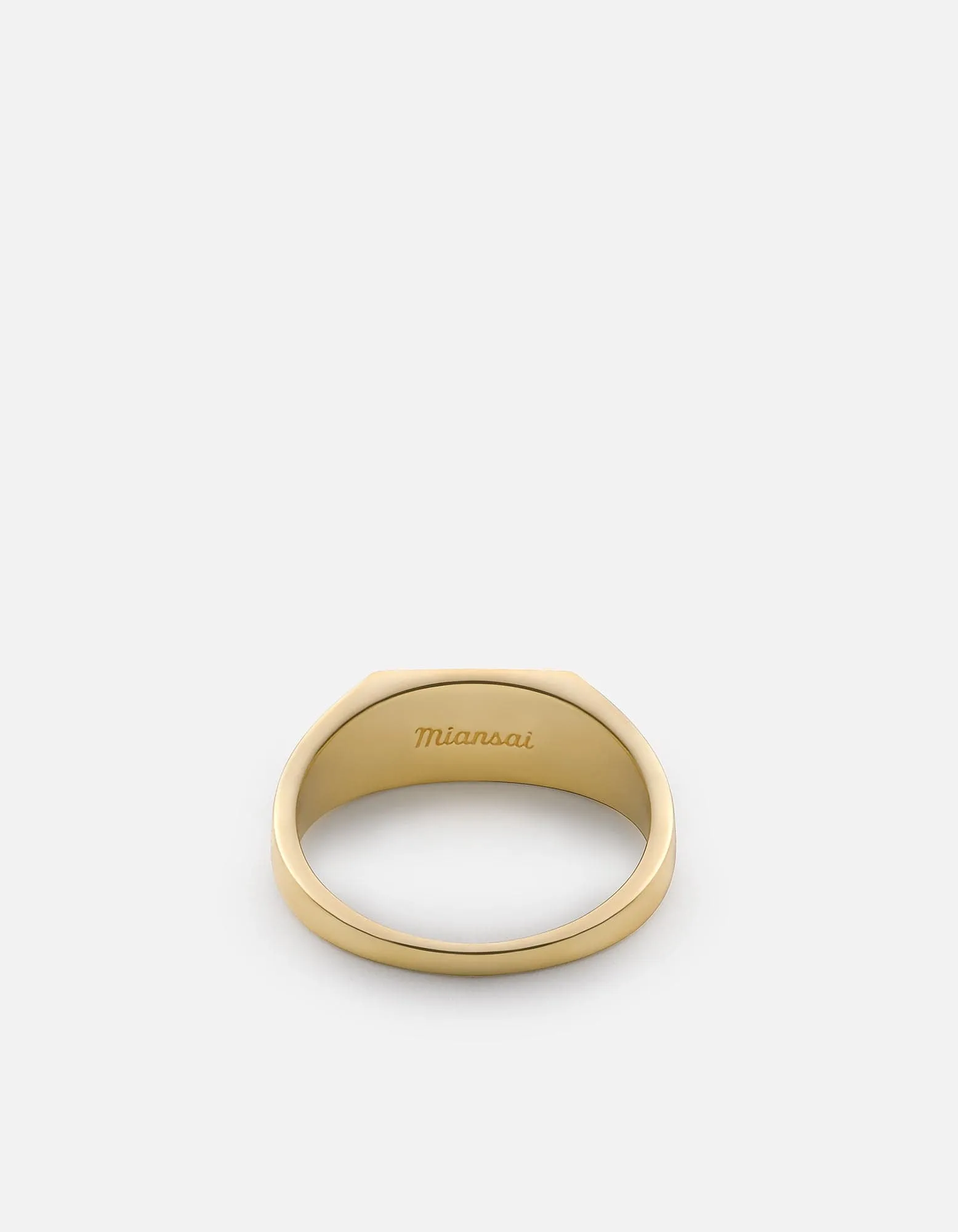 Vault Ring, Gold Vermeil/Green