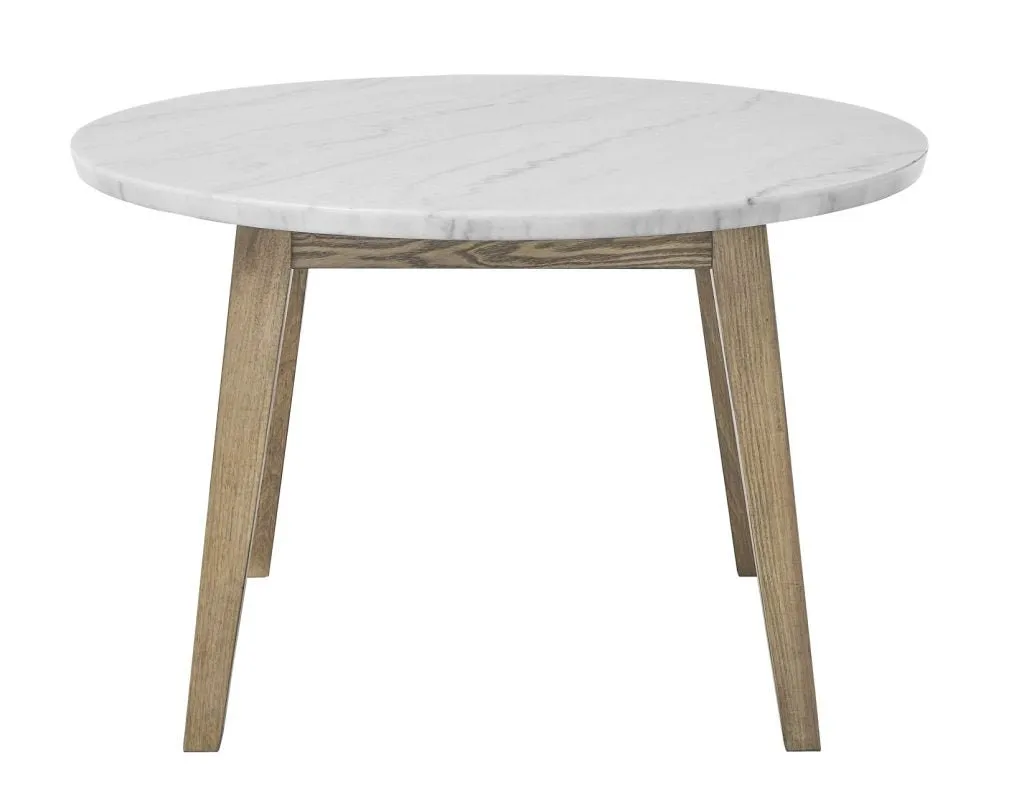 Vienna 48" Round Marble Top Dining Table Set