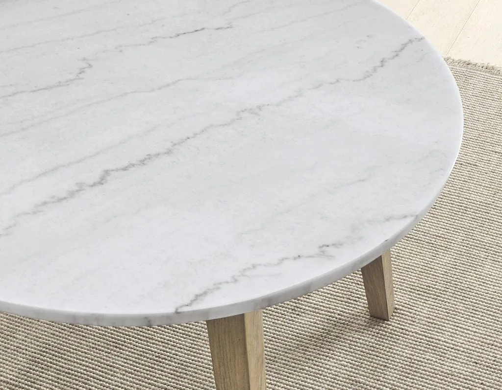 Vienna 48" Round Marble Top Dining Table Set
