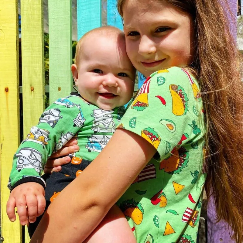 Villervalla Kids Taco T-Shirt - Leaf Green (Only 2 left! 2-3 & 3-4y)