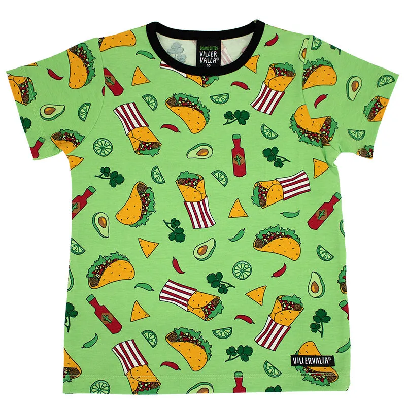 Villervalla Kids Taco T-Shirt - Leaf Green (Only 2 left! 2-3 & 3-4y)